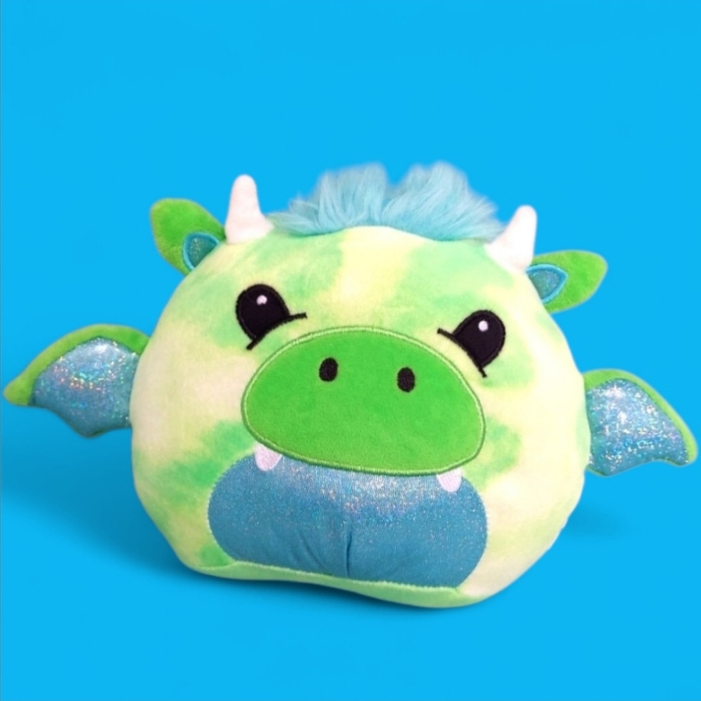 Cuddly Crew Dragon Green Monster Plush Stuffed Animal 8"